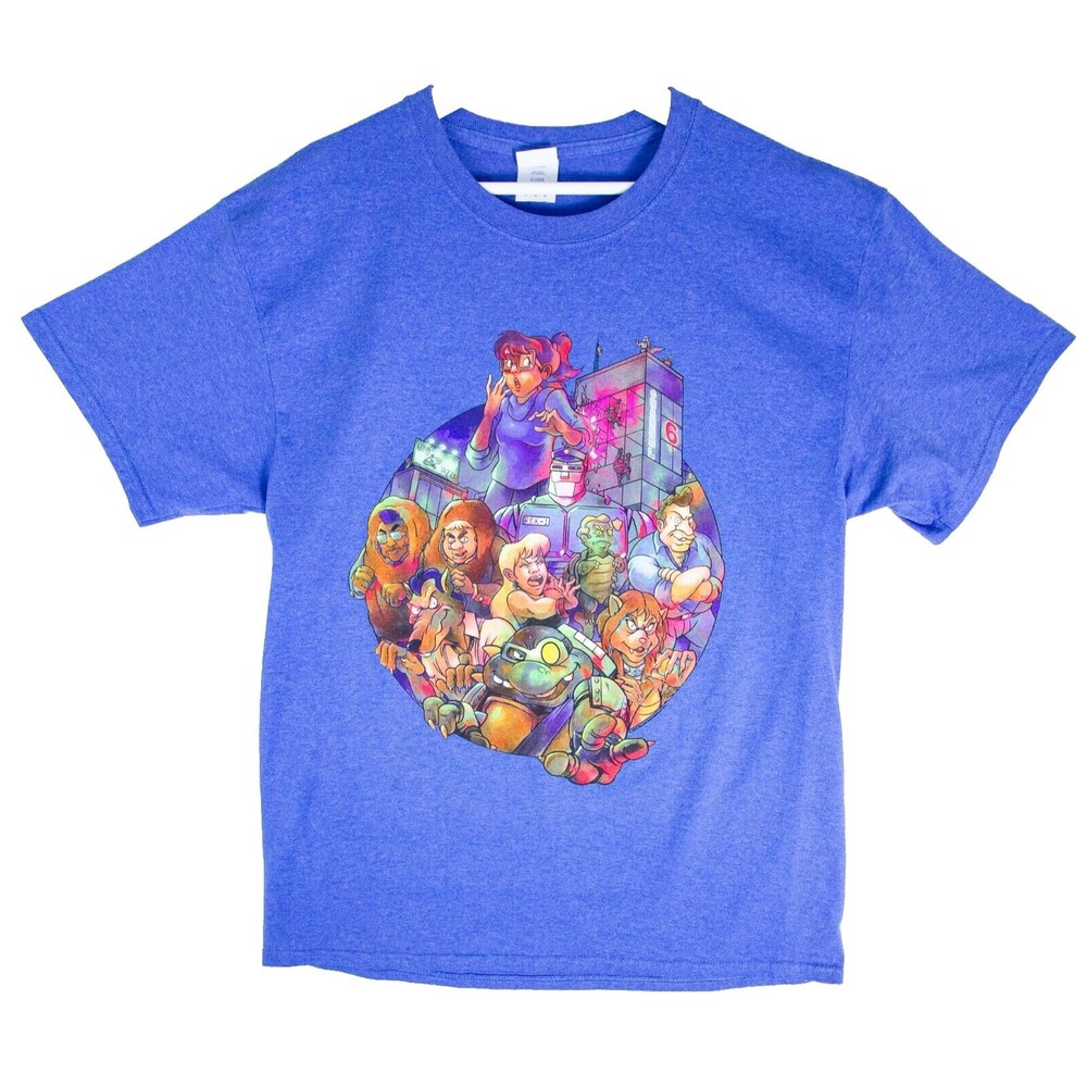 Teenage Mutant Ninja Turtles 2021 Men's Size Large Blue TMNT Graphic T-shirt
